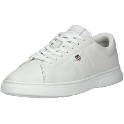 Sneaker GANT "Gant Sneaker Leder", Herren, Gr. 42, weiß, Leder, casual, Schuhe