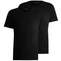 BOSS für Herren. 50479536 2er-Set T-Shirts in lockerer Passform Schwarz (L), Heimtextilien, Baumwolle, Kurzarm