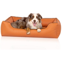 Knuffelwuff Tierbett Hundebett Lovelock, Orthopädisch braun 85 cm x 120 cm