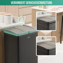 Avalo Mülleimer 60 l Schwarz