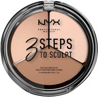 NYX Professional Makeup 3 Steps To Sculpt Palette 01 Fair