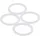 Köro PE-Ring 23 mm x 29,5 mm x 2 mm 3/4 Zoll für Wasserzähler 4 Stück
