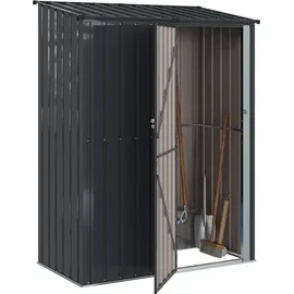 vidaXL Gartenhaus 1,54 x 0,86 m Anthrazit