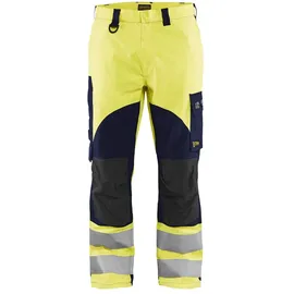 Blåkläder Blaklader 158815123389C54 Multinorm Inhärent Arbeitshose, High Vis Gelb/Marineblau, Größe C54