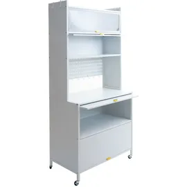 Mendler Küchenschrank HWC-O53 175 x 80 x 42 cm Weiß