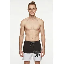 Reebok Badeshorts Rory Schwarz/Weiß S
