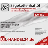 KM 100 (60 Liter) Hochleistungs Sägekettenöl Haftöl Kettensägenöl Kettenöl Kettensäge