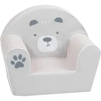 Knorrtoys 68380-Kindersessel-Bär Paul, Baumwolle, Weiß