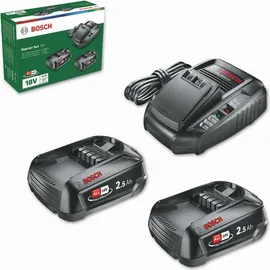 Bosch DIY Starterset 18 V Li-Ion 2 x 2,5 Ah 1600A011LD