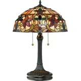 Elstead Lighting Kami Tiffany Tischlampe Bunt 2 St.