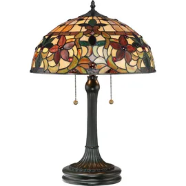 Elstead Lighting Kami Tiffany Tischlampe Bunt 2 St.