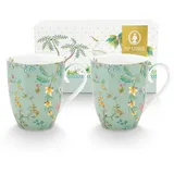 Pip Studio Becher mit Henkel 0,35 l Blau 2 St.