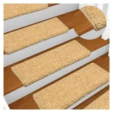 vidaXL Stufenmatten 10 Stk. 65x21x4 cm Beige