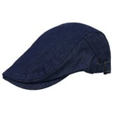 ZEBRO Flat Cap Schiebercap blau