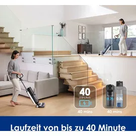 Tineco Floor One S7 Pro Nass Trockensauger Kabellos, Wischsauger 40min, Zentrifugal-Trocken, Doppelseitige Kantenreniung, Smart Erkennung, Dreifache Batterielebensdauer, Selbstreinigend für Tierhaare