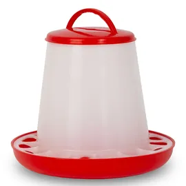 Eberth Geflügel Futterautomat mit 1,5 kg Kapazität, Automatische Futterspender, PP-Copolymer, Zubehör für landwirtschaftliche Betriebe, Tragegriff