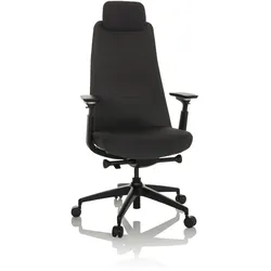 hjh OFFICE Profi Bürostuhl YUCANO Stoff/Netzstoff mit Armlehnen (höhenverstellbar)