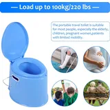 Multi Funktion Outdoor Portable Badezimmer Toilettensitz für Kinder Ältere Schwangere Frauen (blau)