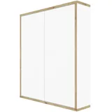 WELLTIME Hängeschrank "Morena", weiß mit artisan eiche, B:60cm H:70cm T:15cm, ABS-Kunststoff, Holzwerkstoff, Schränke, Hängeschrank