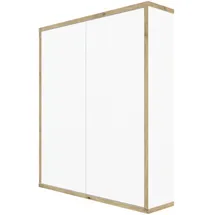 WELLTIME Hängeschrank "Morena", weiß mit artisan eiche, B:60cm H:70cm T:15cm, ABS-Kunststoff, Holzwerkstoff, Schränke, Hängeschrank