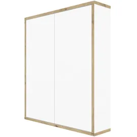 WELLTIME Hängeschrank "Morena", weiß mit artisan eiche, B:60cm H:70cm T:15cm, ABS-Kunststoff, Holzwerkstoff, Schränke, Hängeschrank
