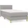 vidaXL Boxspringbett 100 x 200 cm Hellgrau