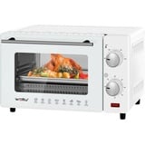 Woltu Minibackofen, 10 Liter, 650 Watt mit Timer für Pizza, Toast, Truthahn weiß