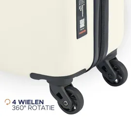 Princess Traveller PT01 4-Rollen Cabin 55 cm / 0 l pearl white/beige