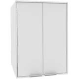 Fackelmann Waschmaschinen Aufsatzschrank 65 x 90 x 65,1 cm Weiß Holz