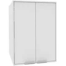 Fackelmann Waschmaschinen Aufsatzschrank 65 x 90 x 65,1 cm Weiß Holz