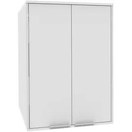 Fackelmann Waschmaschinen Aufsatzschrank 65 x 90 x 65,1 cm Weiß Holz