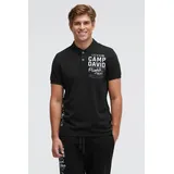Camp David Poloshirt schwarz M
