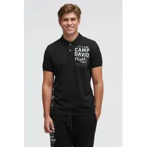 Camp David Poloshirt schwarz M