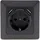 ChiliTec USB-Steckdose Unterputz Grau 2 St.