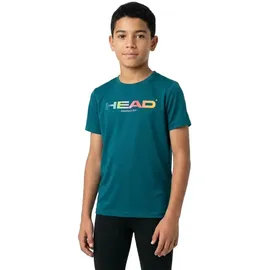 Head Racket Head Rainbow T-Shirt Junior, Teal - 140