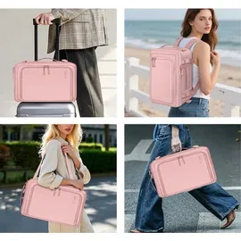 TECH-PROTECT Reiserucksack mit Platz für einen Laptop, 20l, Tech-Protect Defender S50, Rosa