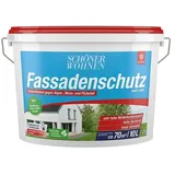 SCHÖNER WOHNEN-Farbe Fassadenfarbe Fassadenschutz  (Weiß, 10 l, Matt)