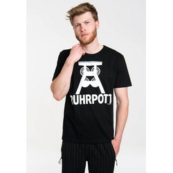 LOGOSHIRT T-Shirt Ruhrpott Logo mit Ruhrpott-Symbol schwarz XS