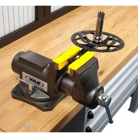 VAR Schraubstock Nylon 125 mm gelb