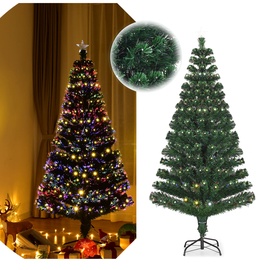 Costway Künstlicher Weihnachtsbaum LED, 8 Blink-Modi