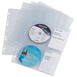 Durable CD-Hülle Cover light M für 4 CDs PP A4 transparent 5 Stück