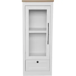 OTTO home Vitrine Ismund 49 x 39 x 121 cm Transparent/Weiß