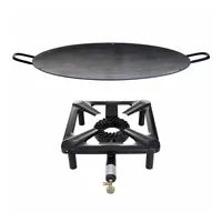 All'Grill Hockerkocher-Set (klein) mit Eisen-Wok/Grillschale Ø 50 cm - ohne Zündsicherung