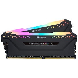 Corsair Vengeance RGB PRO schwarz DIMM Kit 16GB, DDR4-3200, CL16-18-18-36 (CMW16GX4M2C3200C16)