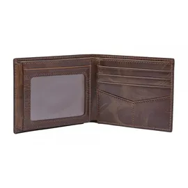 Fossil Bifold Derrick RFID Flip ID Geldbörse braun