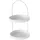 Boltze Etagere Joko 2 Ebenen Eisen H 44 cm Ø 26cm weiß