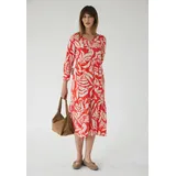 street one studio Midikleid gemustert Rot 34