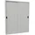 Pavoy Schiebetürenschrank Stahl 1950x1500x400 mm lichtgrau 8 Böden