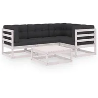 vidaXL 5-tlg Garten-Lounge-Set mit Kissen Kiefer Massivholz Modell 28