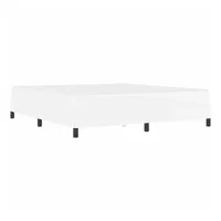 VidaXL Bettrahmen mit Matratze Reinweiß 180 x 200 cm